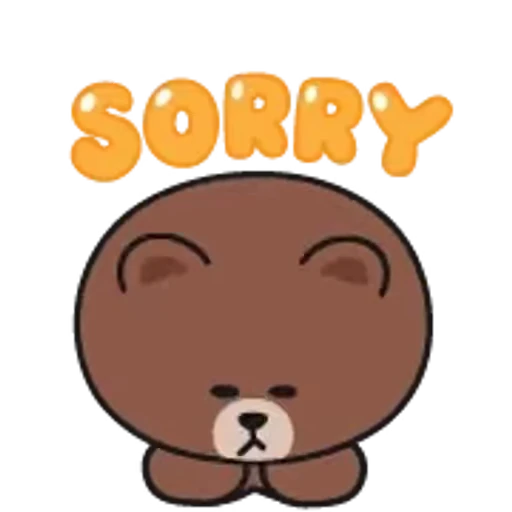 🙏 Стикер «Brown and Cony 2» для Telegram