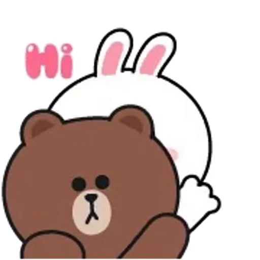 Стикерпак Brown and Cony 2 для Telegram