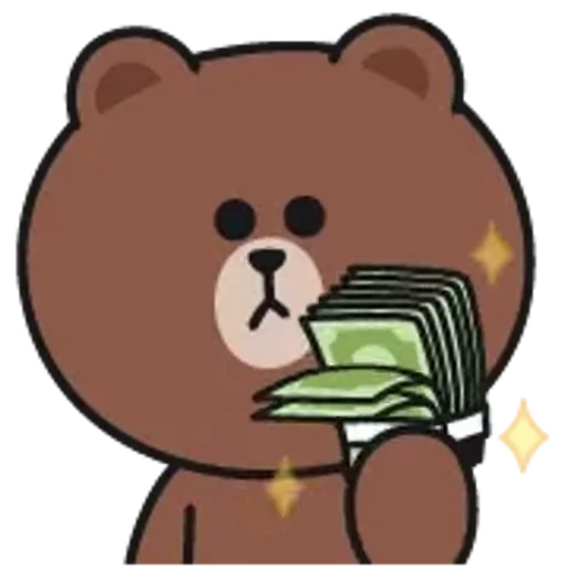 💵 Стикер «Brown and Cony 2» для Telegram
