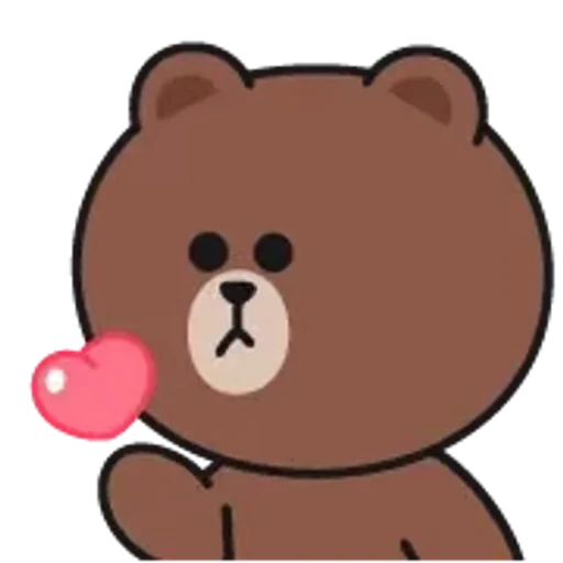 💋 Стикер «Brown and Cony 2» для Telegram