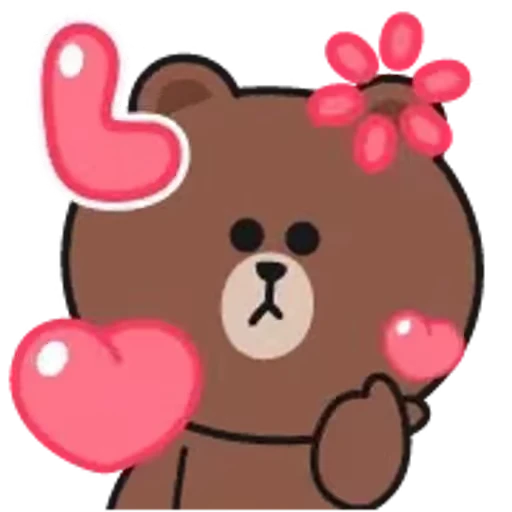 ❤️ Стикер «Brown and Cony 2» для Telegram