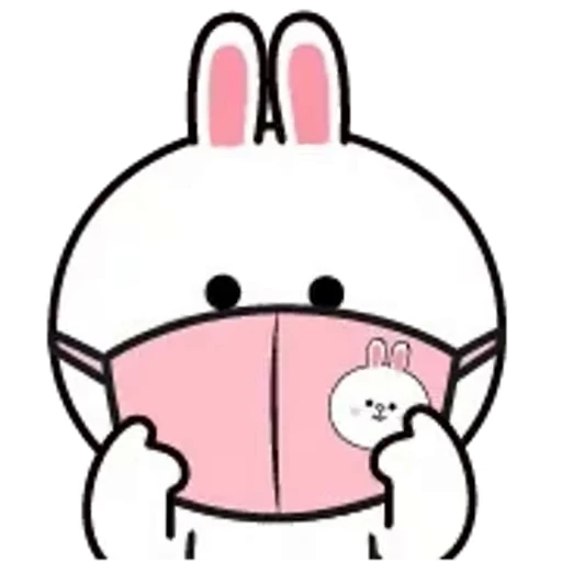 😷 Стикер «Brown and Cony 2» для Telegram