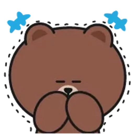 😭 Стикер «Brown and Cony 2» для Telegram