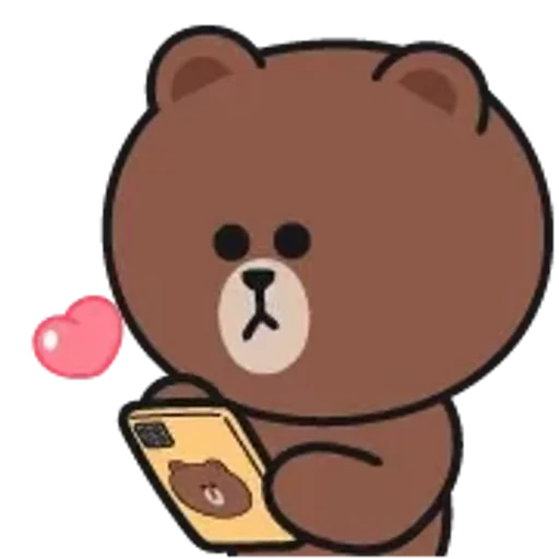 ❤️ Стикер «Brown and Cony 2» для Telegram