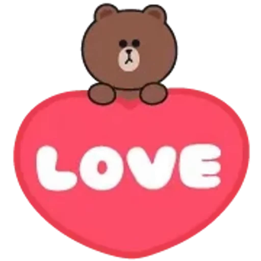 ❤️ Стикер «Brown and Cony 2» для Telegram