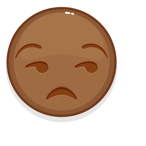 😒 Стикер «Brown Emoji» для Telegram