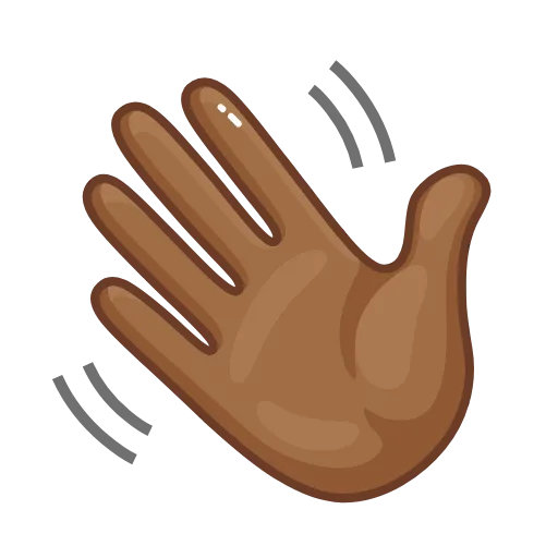 👋 Стикер «Brown Emoji» для Telegram