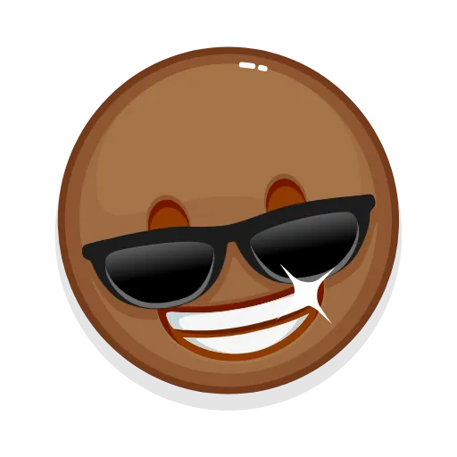 😎 Стикер «Brown Emoji» для Telegram