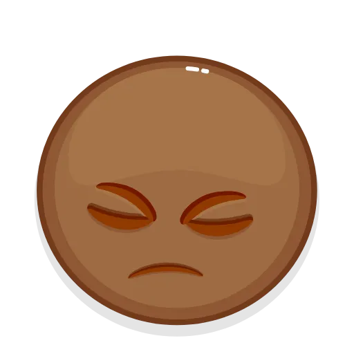 😤 Стикер «Brown Emoji» для Telegram