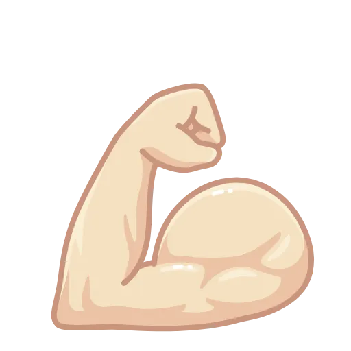 💪 Стикер «Brown Emoji» для Telegram