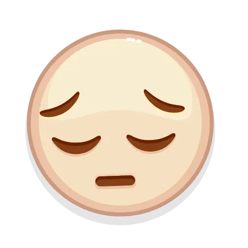 😔 Стикер «Brown Emoji» для Telegram