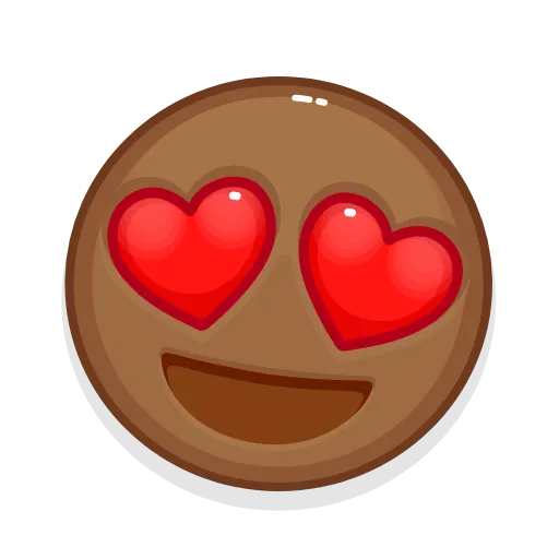 😍 Стикер «Brown Emoji» для Telegram