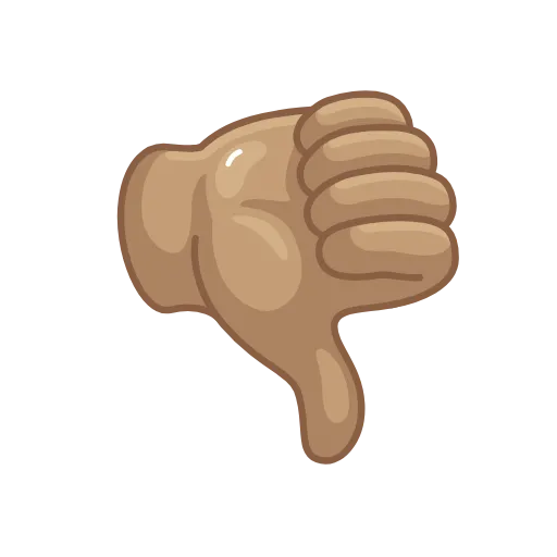 👎 Стикер «Brown Emoji» для Telegram