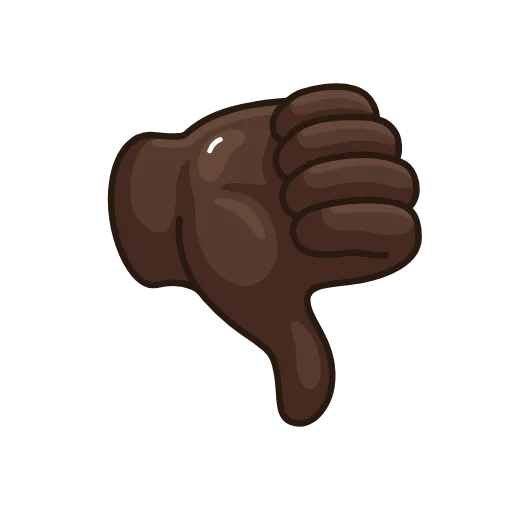 👎 Стикер «Brown Emoji» для Telegram