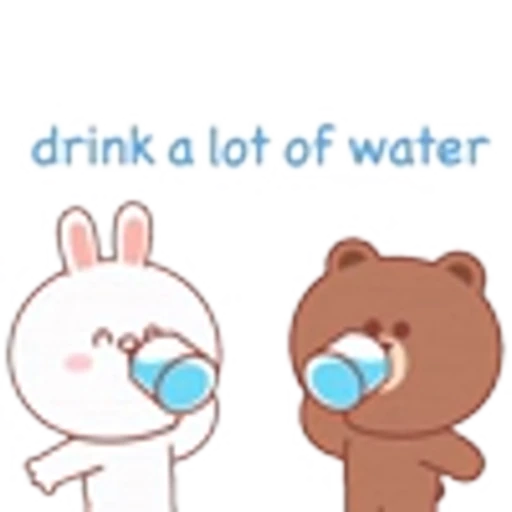 ☀️ Эмодзи «Brown and Friends Love in Summer» для Telegram