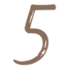 5️⃣ Эмодзи «brown numbers» для Telegram