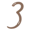 3️⃣ Эмодзи «brown numbers» для Telegram