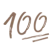💯 Эмодзи «brown numbers» для Telegram