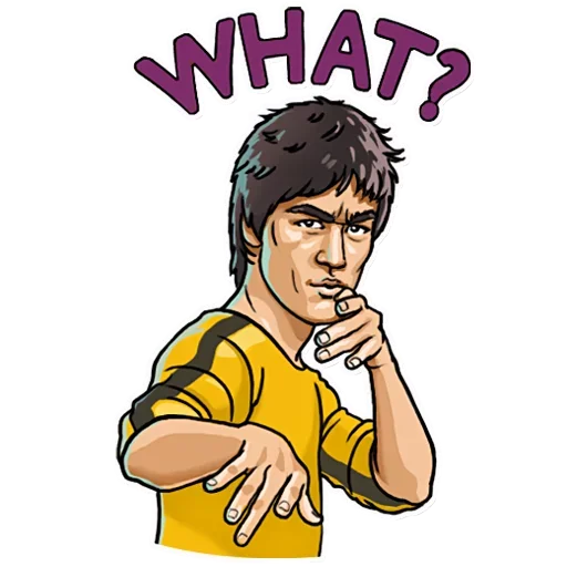 😲 Стикер «Bruce Lee» для Telegram