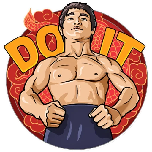 💪 Стикер «Bruce Lee» для Telegram