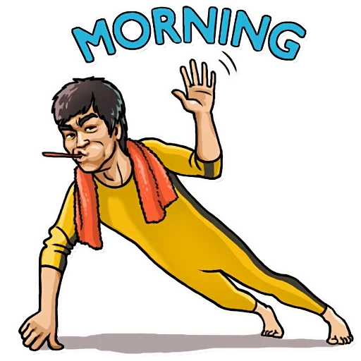 ✋ Стикер «Bruce Lee» для Telegram