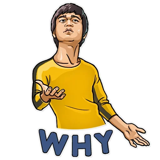 😲 Стикер «Bruce Lee» для Telegram