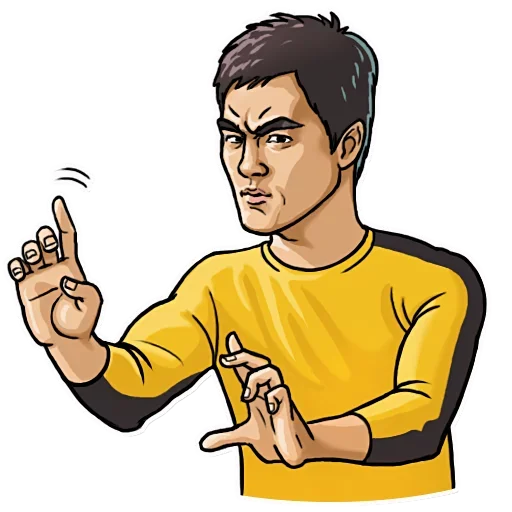 🙁 Стикер «Bruce Lee» для Telegram