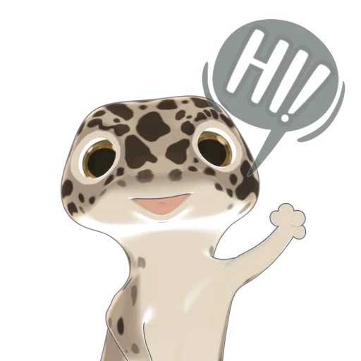 👋 Стикер «Bruce the Leopard Gecko» для Telegram