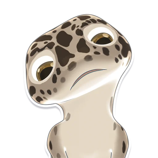 😕 Стикер «Bruce the Leopard Gecko» для Telegram