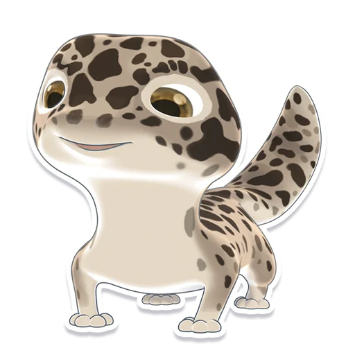 😊 Стикер «Bruce the Leopard Gecko» для Telegram