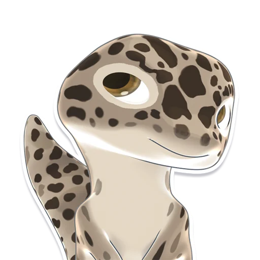 ☺️ Стикер «Bruce the Leopard Gecko» для Telegram