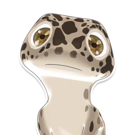 😦 Стикер «Bruce the Leopard Gecko» для Telegram