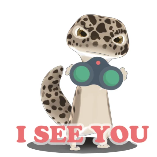 👀 Стикер «Bruce the Leopard Gecko» для Telegram