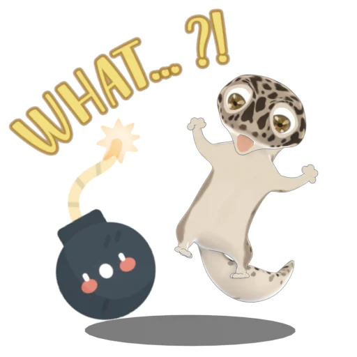 💣 Стикер «Bruce the Leopard Gecko» для Telegram