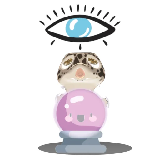 🔮 Стикер «Bruce the Leopard Gecko» для Telegram
