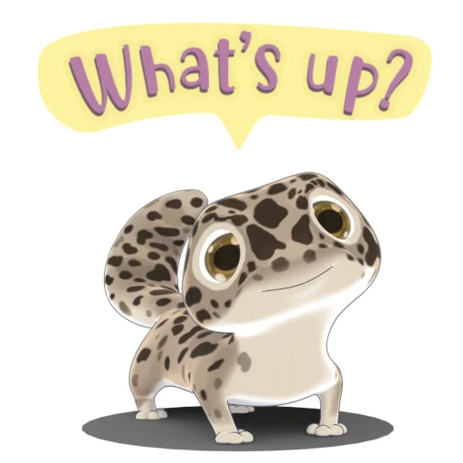 🙃 Стикер «Bruce the Leopard Gecko» для Telegram