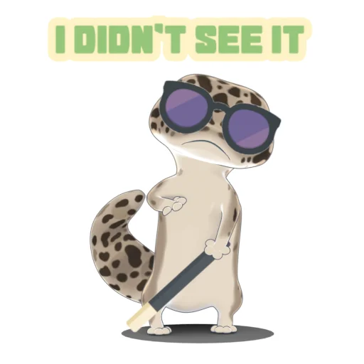 👓 Стикер «Bruce the Leopard Gecko» для Telegram