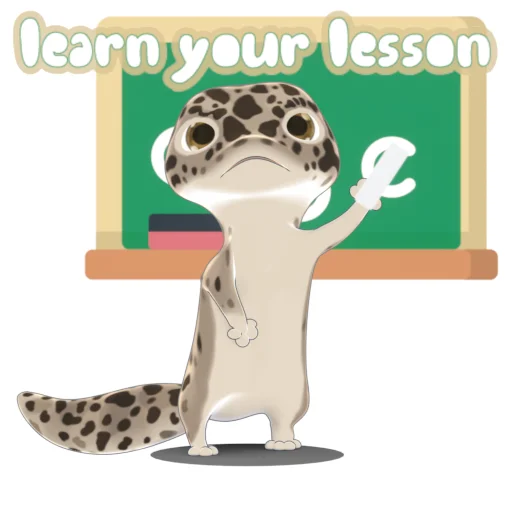 🌥 Стикер «Bruce the Leopard Gecko» для Telegram