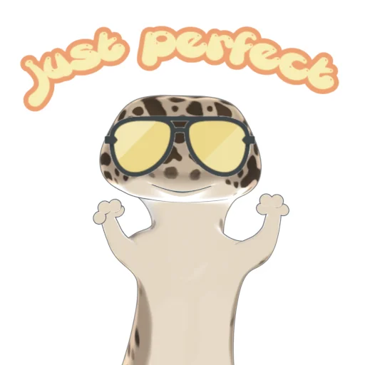 💯 Стикер «Bruce the Leopard Gecko» для Telegram