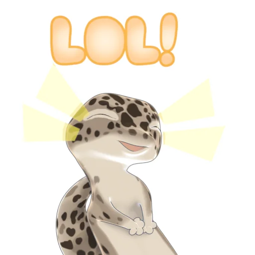 🤣 Стикер «Bruce the Leopard Gecko» для Telegram