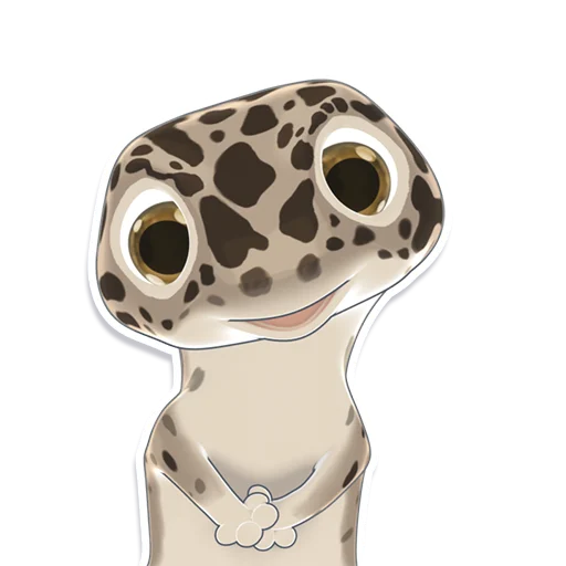 Стикерпак Bruce the Leopard Gecko для Telegram