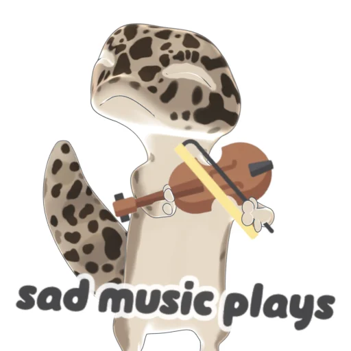 🎻 Стикер «Bruce the Leopard Gecko» для Telegram