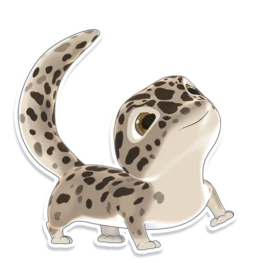 🚶‍♀️ Стикер «Bruce the Leopard Gecko» для Telegram