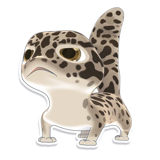 😠 Стикер «Bruce the Leopard Gecko» для Telegram