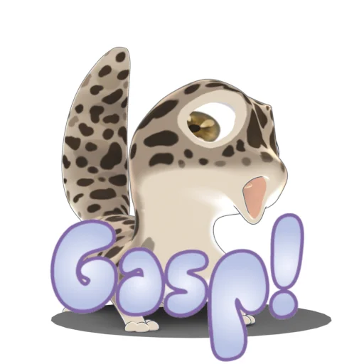 😮 Стикер «Bruce the Leopard Gecko» для Telegram
