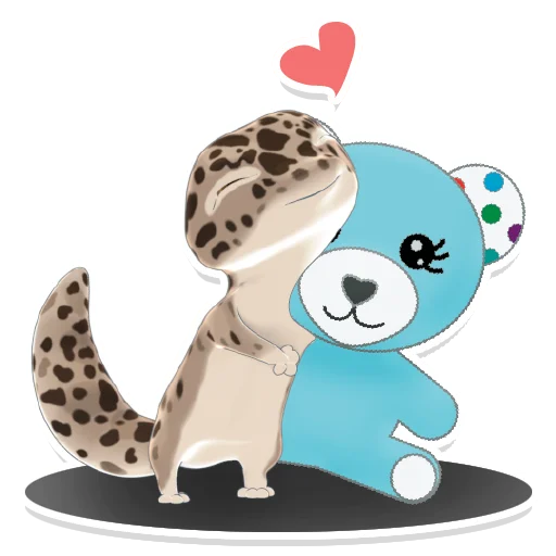 🧸 Стикер «Bruce the Leopard Gecko» для Telegram