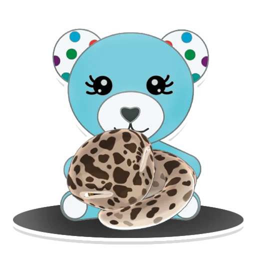 😴 Стикер «Bruce the Leopard Gecko» для Telegram