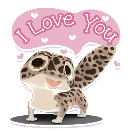 😍 Стикер «Bruce the Leopard Gecko» для Telegram