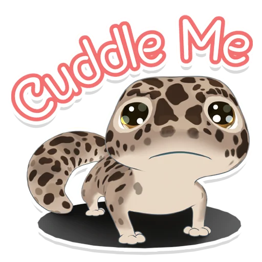 🥺 Стикер «Bruce the Leopard Gecko» для Telegram