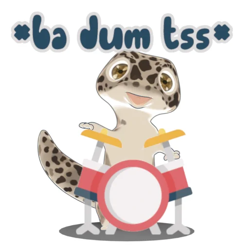 🎵 Стикер «Bruce the Leopard Gecko» для Telegram